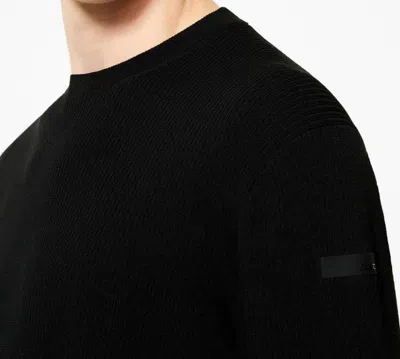 Rrd Amos Perlupin Round Knit In Black