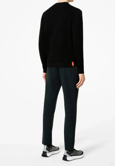 Rrd Amos Perlupin Round Knit In Black