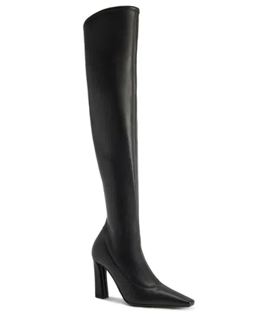 Giuseppe Zanotti Square-toe Knee-high Boots In Black