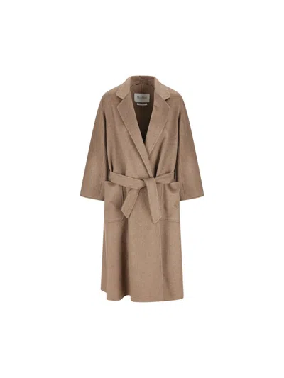 Max Mara Coats In Brown
