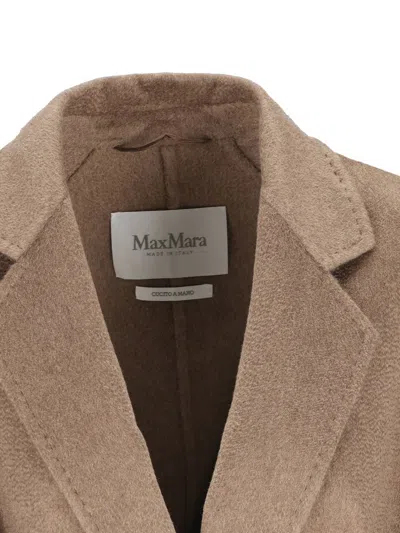 Max Mara Coats In Brown