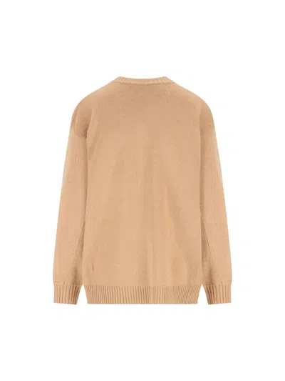 Max Mara Wool-and-cashmere-blend Sweater In Brown