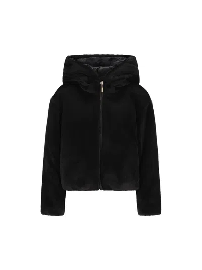 Max Mara The Cube Womens Black Olly Hooded Alpaca-and-wool Jacket In Black