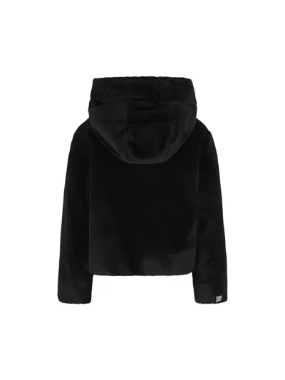 Max Mara The Cube Womens Black Olly Hooded Alpaca-and-wool Jacket In Black