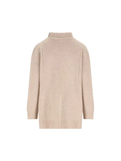 Max Mara Top In Neutral