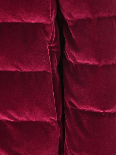 Herno Quilted Long-sleeved Down Jacket In Red