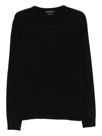 Daniele Fiesoli Crew-neck Wool Sweater In Black