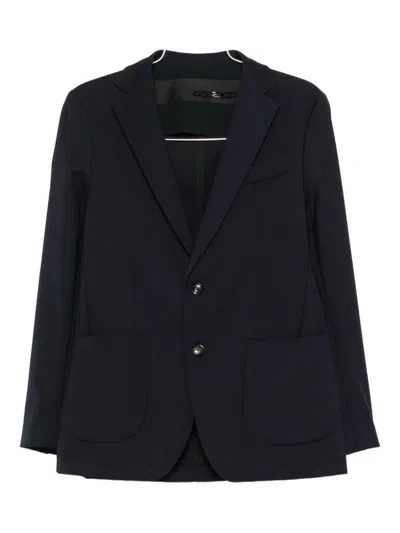 Rrd Fitted Black Jacket With Classic Lapel In Black