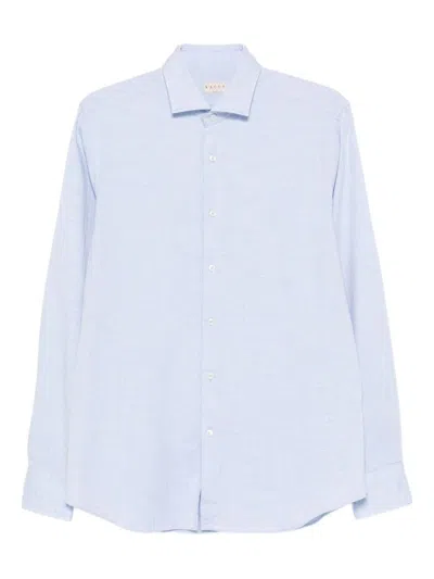 Xacus Textured Shirt In Blue