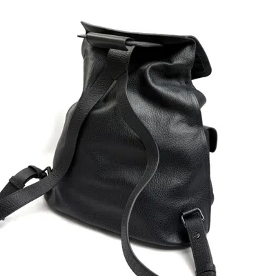 Pre-owned Emporio Armani Gray Leather Backpack ()