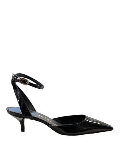 Stuart Weitzman Pointed Shoes With Exposed Heels In Black