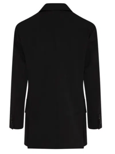 Max Mara Amaca 1234 Double-breasted Jacket In Black