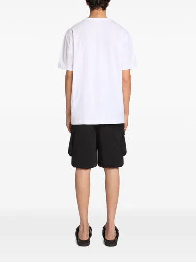 Dries Van Noten White Oversized Cotton T-shirt In White