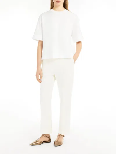 Max Mara Logo T-shirt In White
