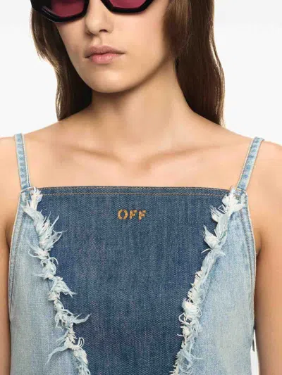 Off-white Off White Women Denim Doll Shorts In Multi