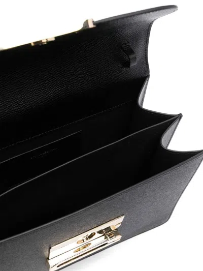 Victoria Beckham Shoulder Bag With Adjustable Strap And Gold-tone Hardware In Black