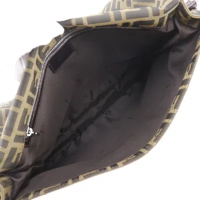 Pre-owned Fendi Brown Nylon Canvas Shoulder Bag ()