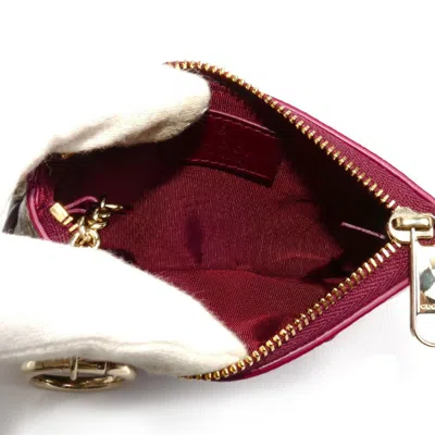Pre-owned Gucci Beige Bordeaux Gg Supreme Canvas Pvc Coin Purse/coin Case () In Multi