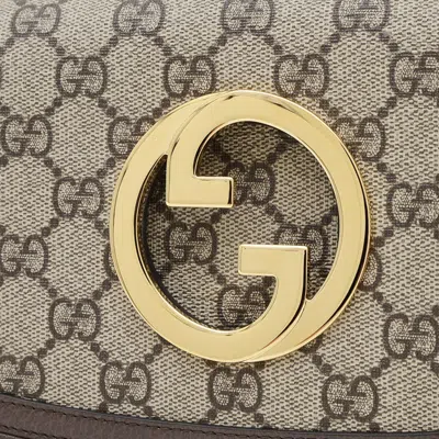 Pre-owned Gucci Beige Brown Gg Supreme Fanny Pack Sling Bag ()