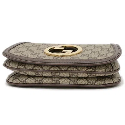 Pre-owned Gucci Beige Brown Gg Supreme Fanny Pack Sling Bag ()