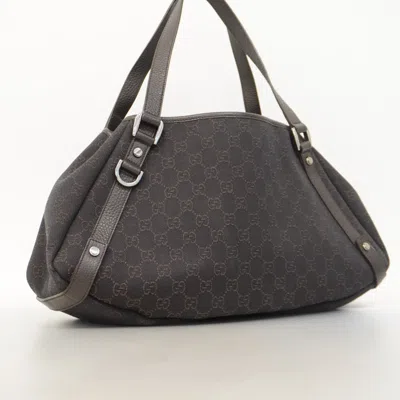Pre-owned Gucci Black Denim Tote Bag ()