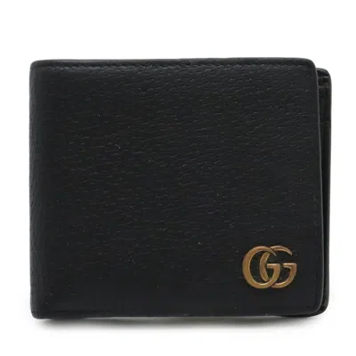 Pre-owned Gucci Black Leather Wallet (bi-fold) ()