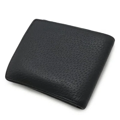 Pre-owned Gucci Black Leather Wallet (bi-fold) ()