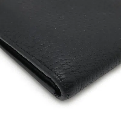 Pre-owned Gucci Black Leather Wallet (bi-fold) ()