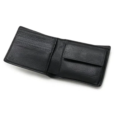 Pre-owned Gucci Black Leather Wallet (bi-fold) ()