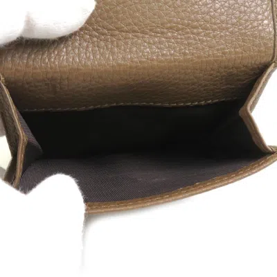Pre-owned Gucci Brown Leather Wallet (bi-fold) ()