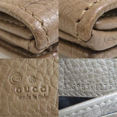 Pre-owned Gucci Brown Leather Wallet (bi-fold) ()