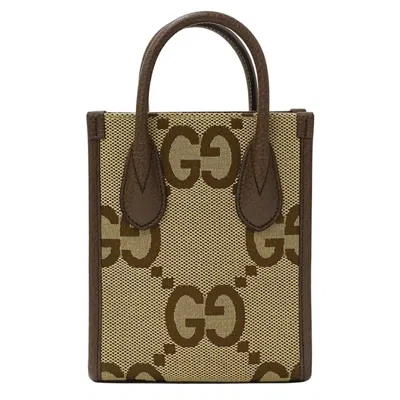 Pre-owned Gucci Gg Canvas Beige Brown Gg Canvas Handbag Shoulder Bag ()