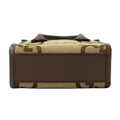 Pre-owned Gucci Gg Canvas Beige Brown Gg Canvas Handbag Shoulder Bag ()