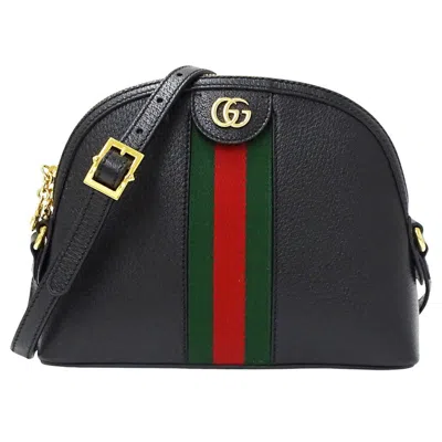 Pre-owned Gucci Gg Marmont Black Leather Shoulder Bag ()