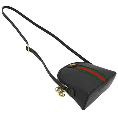 Pre-owned Gucci Gg Marmont Black Leather Shoulder Bag ()