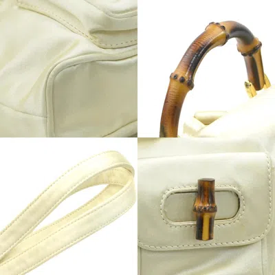Pre-owned Gucci Light Beige Satin Backpack ()