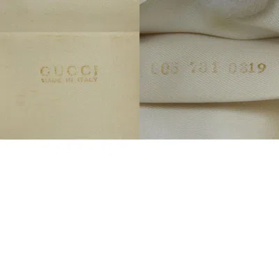 Pre-owned Gucci Light Beige Satin Backpack ()