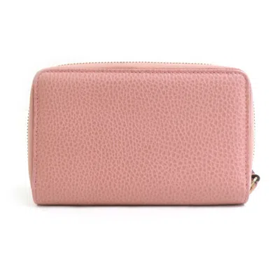 Pre-owned Gucci Pink Leather Wallet (bi-fold) ()