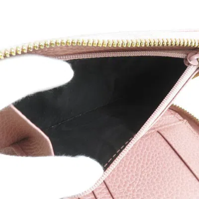 Pre-owned Gucci Pink Leather Wallet (bi-fold) ()