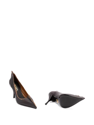 Prada Leather Pumps In Black
