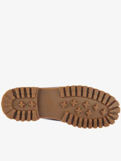 Sebago Ranger Waxy Leather Moccasins In Brown