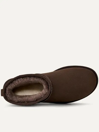 Ugg Mini Round Toe Stitched Ankle Boots In Brown