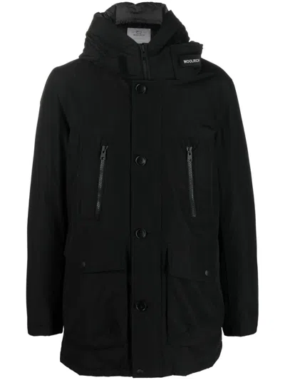 Woolrich Arctic Parka In Ramar Fabric In Black