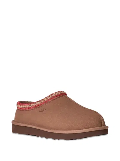 Ugg Tasman Ii Braided-trim Sheepskin Slippers In Brown