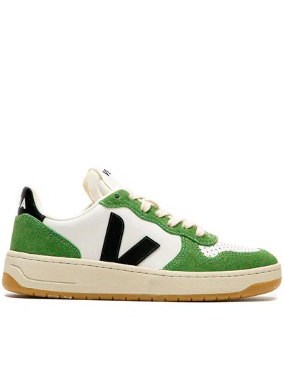 Veja Leather Sneakers Contrast Stitching In White