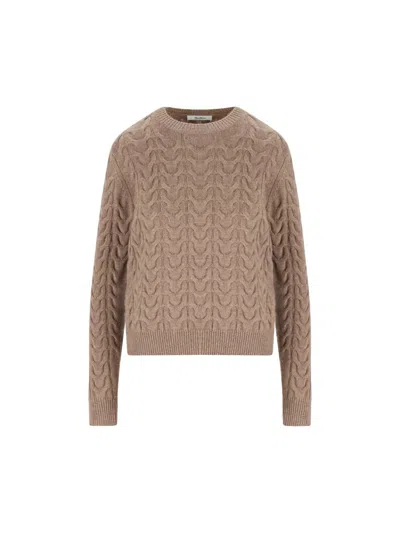 Max Mara Woman Sweater Camel Size L Cashmere In Brown