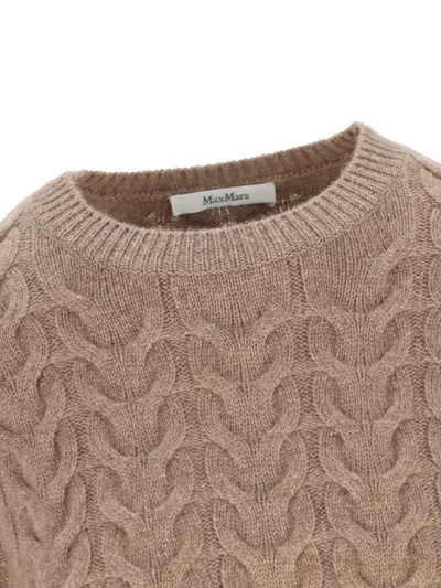 Max Mara Woman Sweater Camel Size L Cashmere In Brown