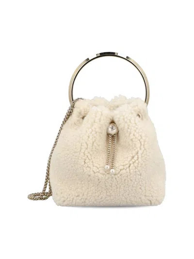 Jimmy Choo Bon Bon Pearl-embellished Ring-handle Mini Bag In Multi