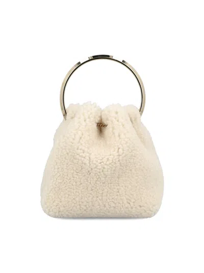 Jimmy Choo Bon Bon Pearl-embellished Ring-handle Mini Bag In Multi