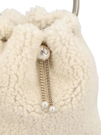 Jimmy Choo Bon Bon Pearl-embellished Ring-handle Mini Bag In Multi